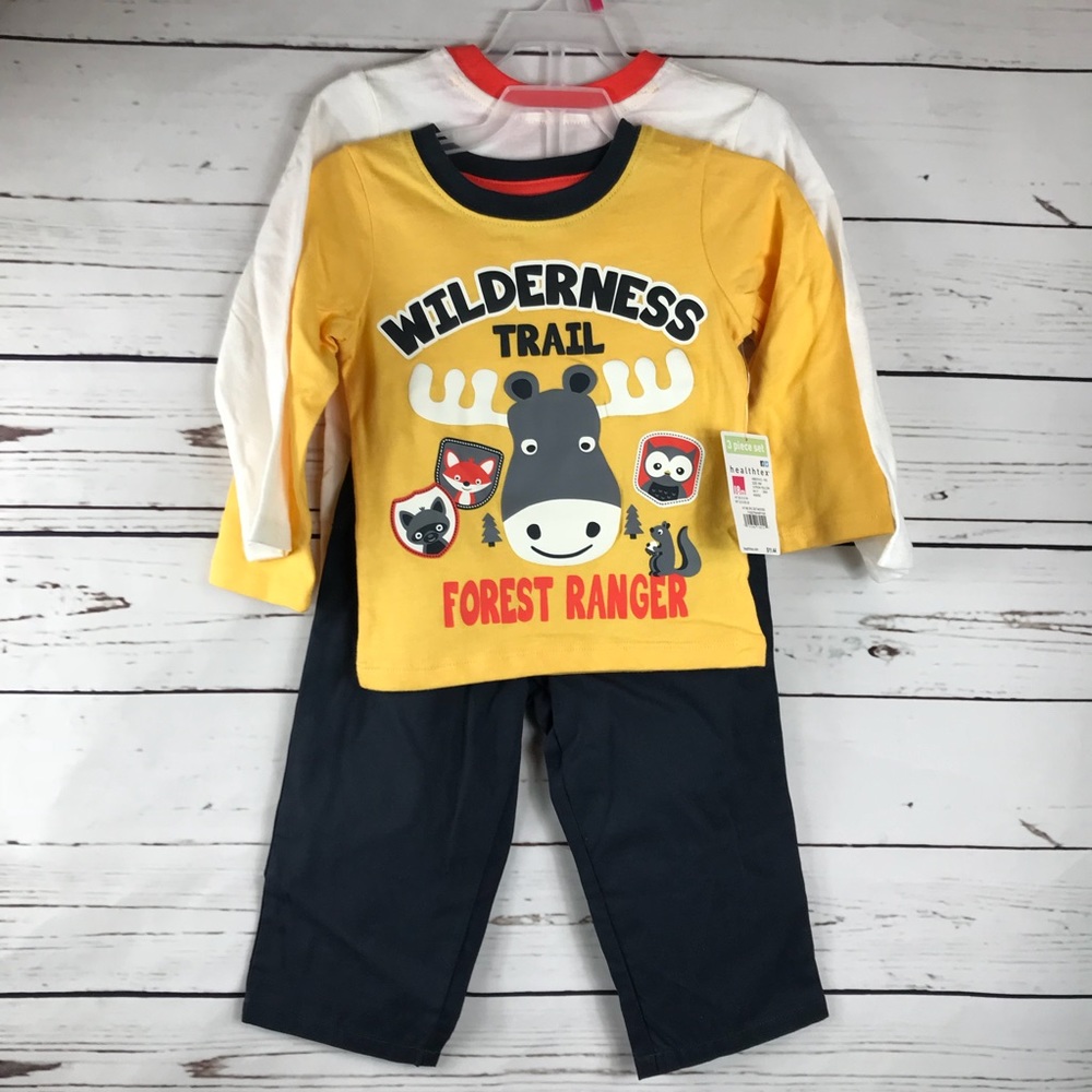 3/$20 Healthtex 3 pc set - Moose - Boys New
